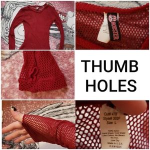 Vintage Monster fishnet top